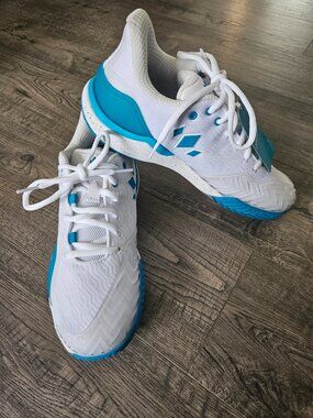 Diadem Women's White and Teal Pickleball Tennis Shoes NWT